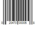 Barcode Image for UPC code 020470000058