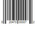 Barcode Image for UPC code 020470000072