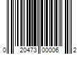 Barcode Image for UPC code 020473000062