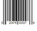 Barcode Image for UPC code 020476000076