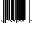 Barcode Image for UPC code 020478000067