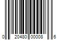 Barcode Image for UPC code 020480000086