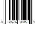 Barcode Image for UPC code 020486000059