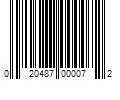 Barcode Image for UPC code 020487000072