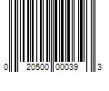 Barcode Image for UPC code 020500000393