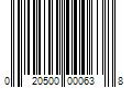 Barcode Image for UPC code 020500000638