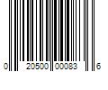 Barcode Image for UPC code 020500000836