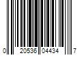 Barcode Image for UPC code 020536044347