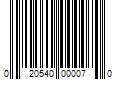 Barcode Image for UPC code 020540000070