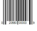 Barcode Image for UPC code 020550000039