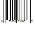 Barcode Image for UPC code 020554031657