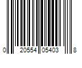 Barcode Image for UPC code 020554054038