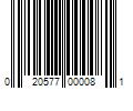 Barcode Image for UPC code 020577000081