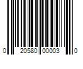 Barcode Image for UPC code 020580000030