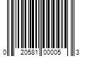 Barcode Image for UPC code 020581000053