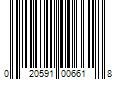 Barcode Image for UPC code 020591006618