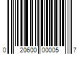 Barcode Image for UPC code 020600000057