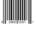 Barcode Image for UPC code 020600000071