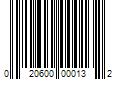 Barcode Image for UPC code 020600000132