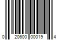 Barcode Image for UPC code 020600000194