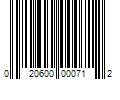 Barcode Image for UPC code 020600000712