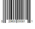 Barcode Image for UPC code 020600000811