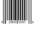 Barcode Image for UPC code 020603000078