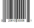 Barcode Image for UPC code 020610000061