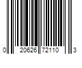 Barcode Image for UPC code 020626721103