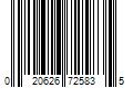 Barcode Image for UPC code 020626725835