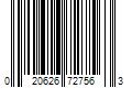 Barcode Image for UPC code 020626727563