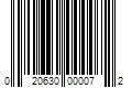 Barcode Image for UPC code 020630000072