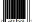 Barcode Image for UPC code 020631000064