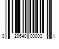 Barcode Image for UPC code 020640000031