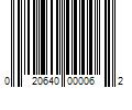 Barcode Image for UPC code 020640000062