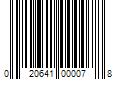 Barcode Image for UPC code 020641000078