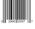 Barcode Image for UPC code 020642000077