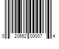 Barcode Image for UPC code 020652000074