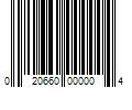 Barcode Image for UPC code 020660000004