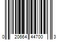 Barcode Image for UPC code 020664447003