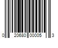 Barcode Image for UPC code 020680000053. Product Name: 