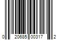 Barcode Image for UPC code 020685003172