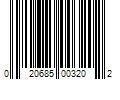 Barcode Image for UPC code 020685003202