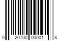 Barcode Image for UPC code 020700000018