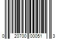 Barcode Image for UPC code 020700000513