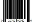 Barcode Image for UPC code 020700000520