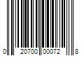 Barcode Image for UPC code 020700000728