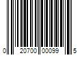 Barcode Image for UPC code 020700000995