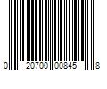 Barcode Image for UPC code 020700008458