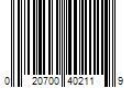 Barcode Image for UPC code 020700402119